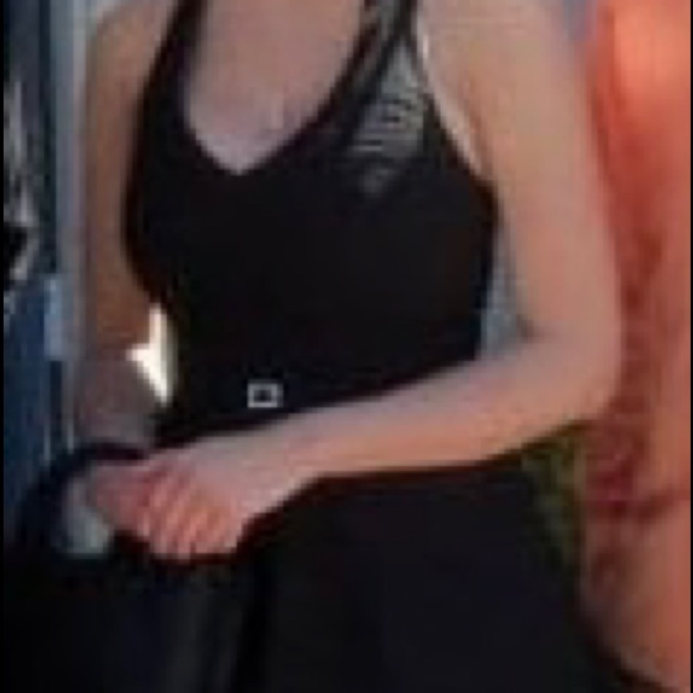 Black Marilyn style halter dress